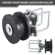 4" Square Post x 2" Square Gate Frame Premium Nylon Cantilever Gate Roller