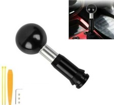 Universal Jdm Aluminum Alloy Black Ball Automatic Gear Stick Shift Knob Shifter