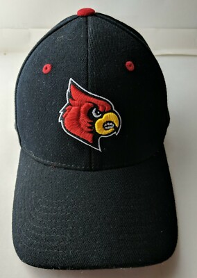 Louisville Cardinals Zephyr Black ''Element'' Structured Stretch Fit Hat Cap