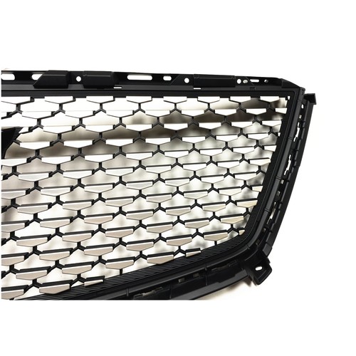 Car Front Bumper Grille Grill Cover For Cadillac XT5 2016-2023 2017 2018 Silver - Picture 7 of 8