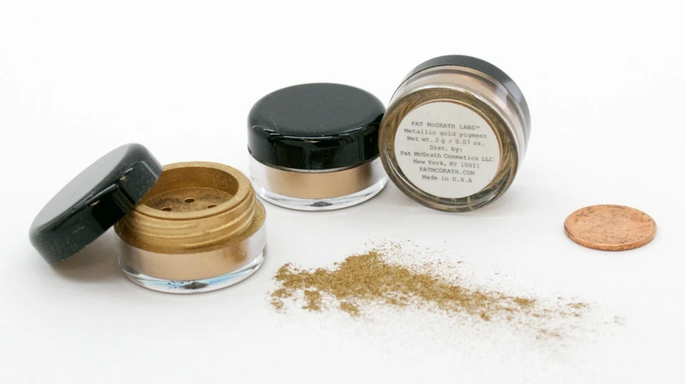 NEW | 3 X Pat McGrath Labs METALLIC GOLD pigment 0.07 oz 2 g SEALED FREESHIPPING - Image 3 of 4