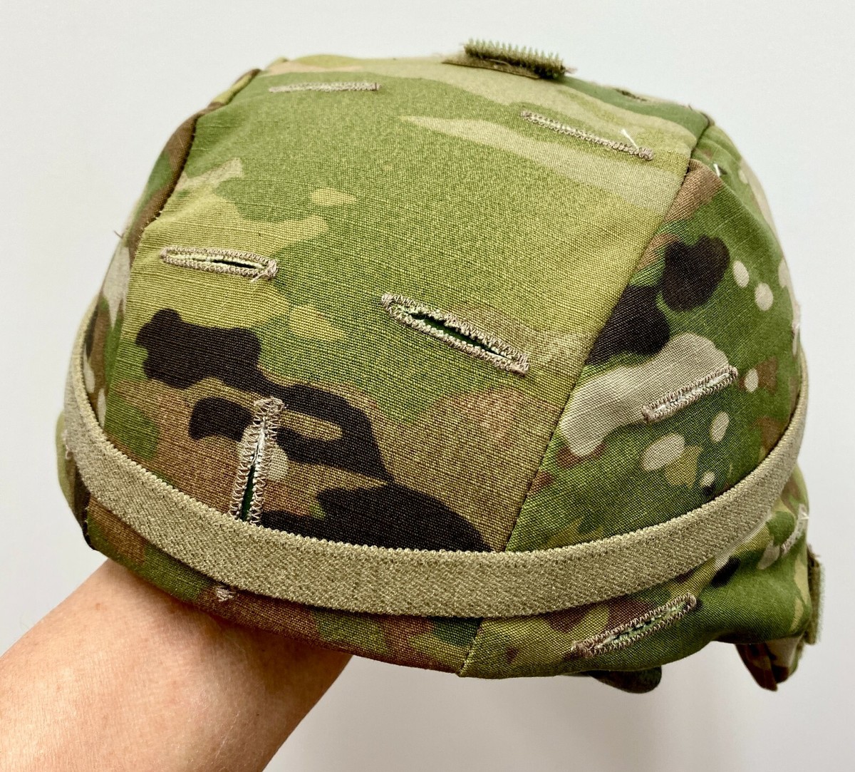 New Genuine USGI Ach Mich Combat HELMET With Multicam Cover