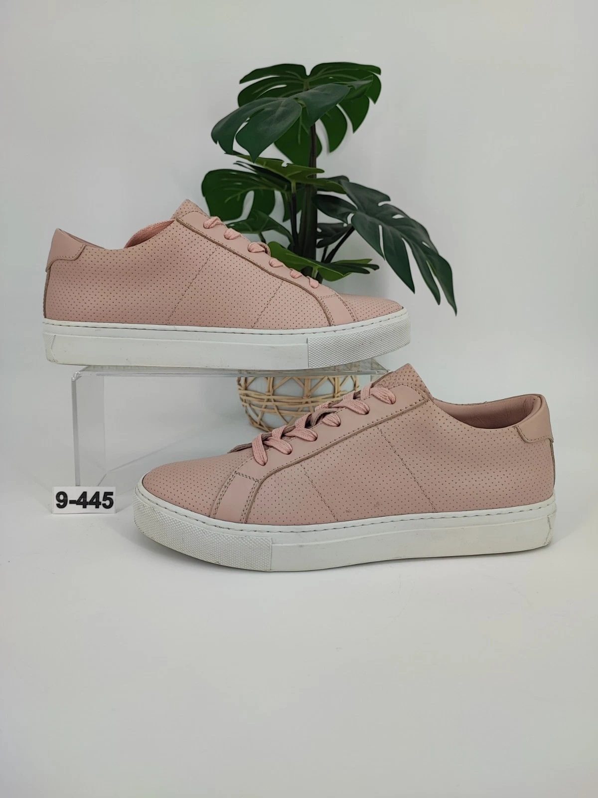 Greats Women’s Brooklyn Royale Pink Perforated Leather Sneaker Size 9 US