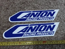 Lot of 2 CANTON Oil Pan Racing Decals Stickers NHRA Nascar Street IHRA Sprint