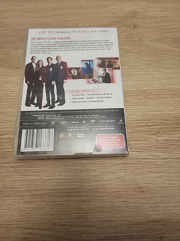 The X-Files : Season 11 (DVD, 2018) - image 2 of 3