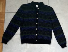 St. John Collection Marie Gray Cardigan Sweater Size 4 Made In USA