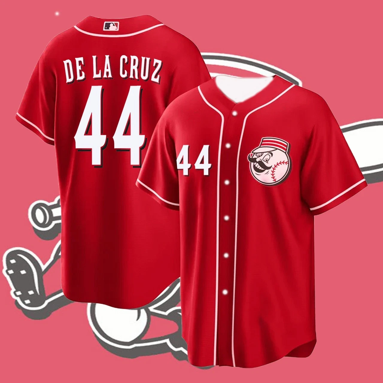 Elly La Cruz Cincinnati Reds #44 Baseball Jersey Player Name & Number AOP Gift