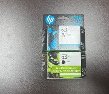 HP 63XL Black Cartridge and HP 63 Tri-Color Cartridge Set