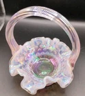 Fenton Pink Mini Hobnail Basket Opalenscent