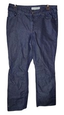Chico's Platinum Ultimate Fit Boot Leg Mid Rise Dark Wash Jeans 1 Short 31x29