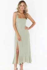 Show Me Your Mumu Claire Midi Dress - Miss Green Crisp - Large