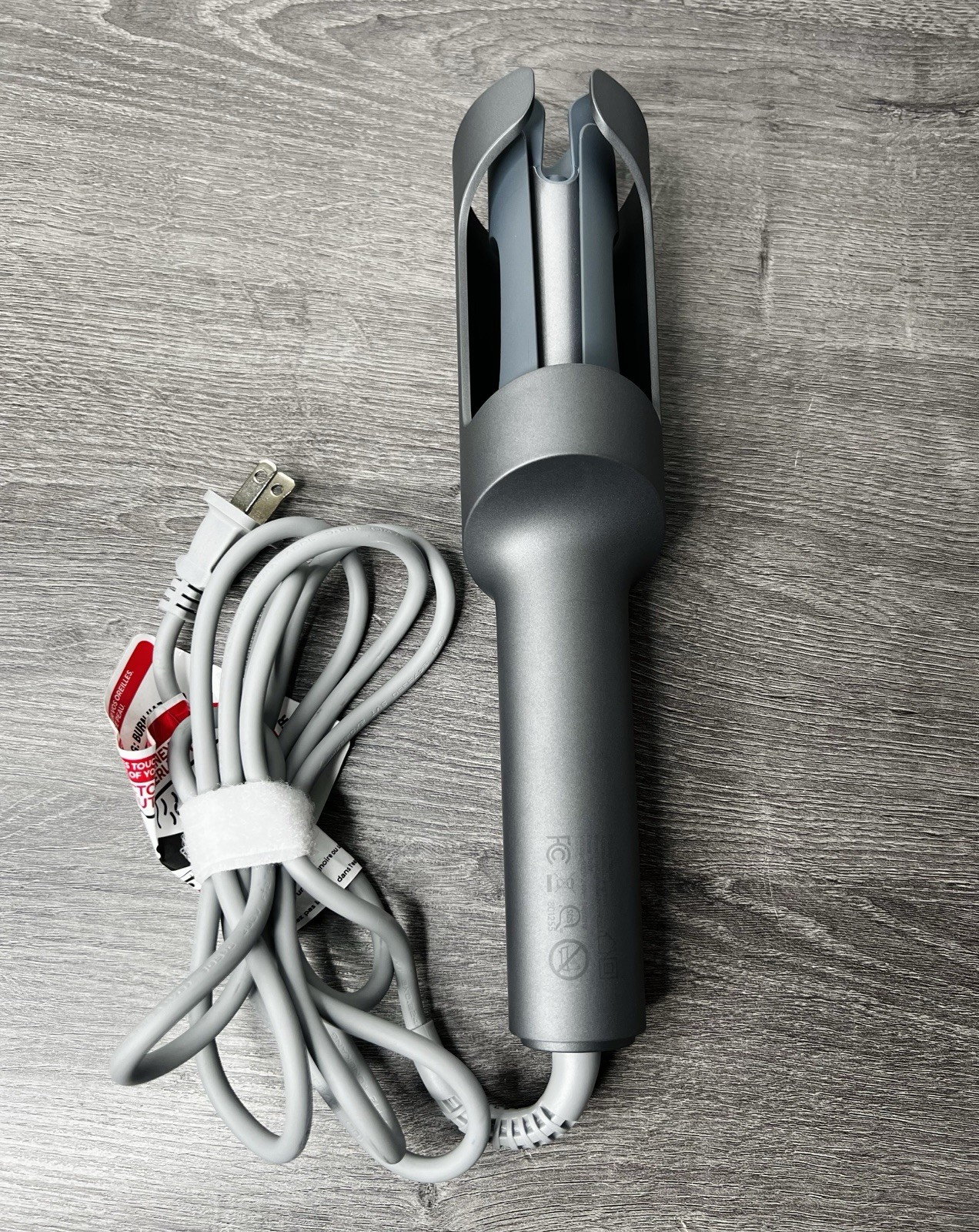 Tymo Curlpro Automatic Rotating 1 inch Curling Iron Gray Open Box