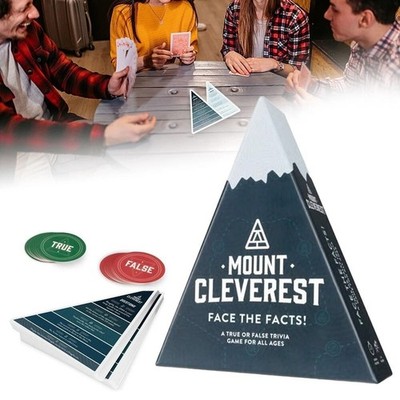 MOUNT CLEVEREST - True or False Trivia Game Fun Family Card Game