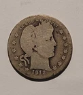 1912 Barber 25 cents Quarter Dollar Coin