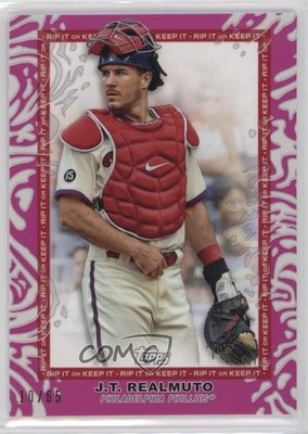 2022 Topps Rip Fuchsia Ripped 10/65 JT Realmuto #93 4z8