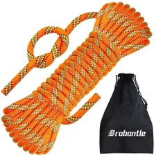 Brobantle 10.5Mm Climbing Rope96Ft Static Rock Climbing Rope For Escape Rope