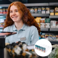 6 Pcs Automatic Display Stand Rack Pusher Retail Shelf Organizer Store Holders