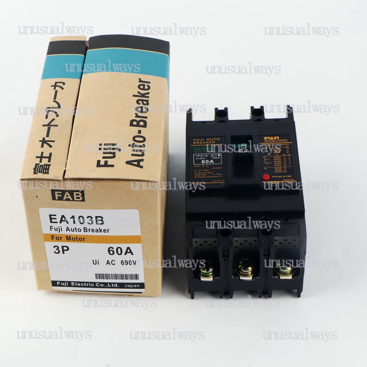 1PCS New Fuji Circuit Breaker EA103B 3P 60A