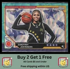 2025 Topps Chrome McDonald's All American Basketball Aqua Wave Refractor Zakiyah Johnson #65