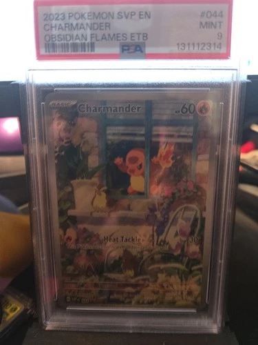 2023 POKEMON SVP EN-SV BLACK STAR PROMO #044 CHARMANDER PSA 9