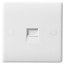 Image of BG 8BTM/1 Moulded Round Edge | White | 1 Gang Master Telephone Socket (Screw)