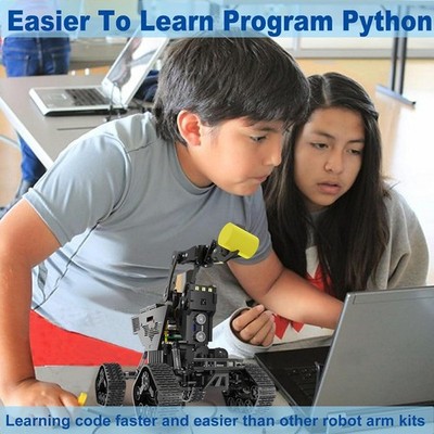 Robot Car Kit, 2 in 1 Smart Robotics Arm Building Toy for Raspberry Pi Python Co