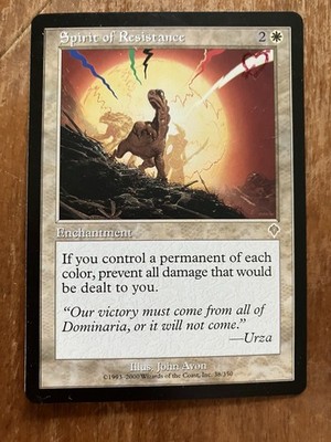 1X NM MTG Magic The Gathering Spirit of Resistance Invasion Rare Card