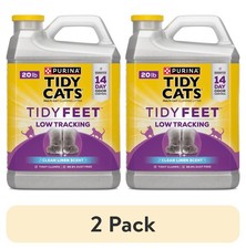 Purina Tidy Cats Tidy Feet Clumping Litter 2pk - 20lb Jug, Low Dust