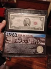 1963 End Of An Era Franklin Half Dollar And Red Seal Jefferson $2 Set