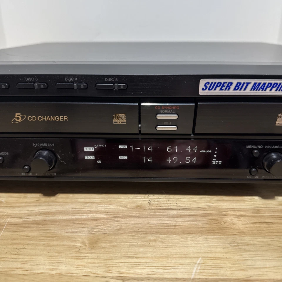 Sony RCD-W50C CD Recorder / 5-Disc CD Changer Combo – Tested & Working - Image 3 of 4