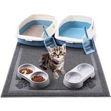 7 Pcs Kitten Litter Box Starter Kit, 2 Plastic Small Kitty Litter Box Trainin...