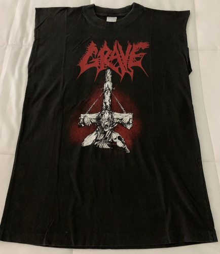 Grave 1991 Tour OG Vintage Shirt Large Entombed Unleashed Dismember Death Metal
