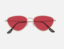 Sunglasses Womens Retro Vintage Small Triangle Fashion Sun Glasses
