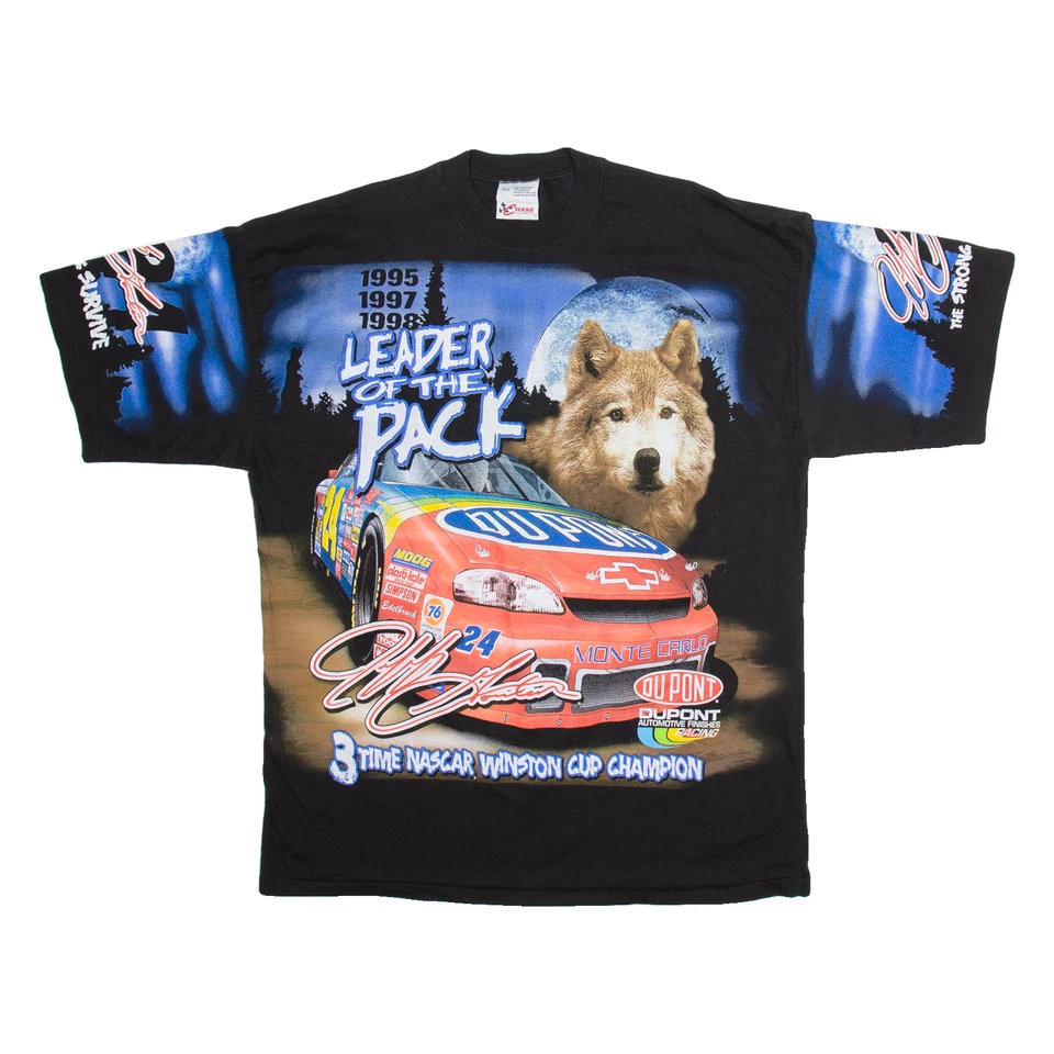 CHASE AUTHENTICS Racing Mens T-Shirt Black USA 2XL