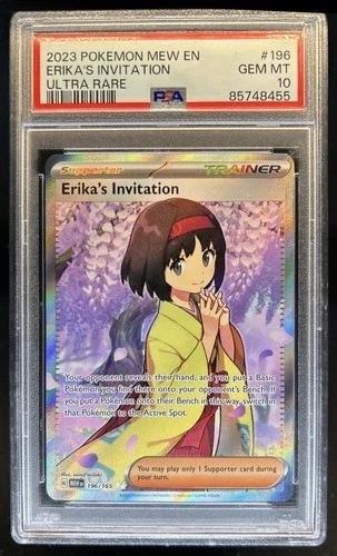 2023 Pokemon SV 151 Erika's Invitation Ultra Rare #196/165 PSA 10 GEM MINT