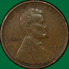 1909-VDB Lincoln Wheat Cent Very Fine VF Coin #37516