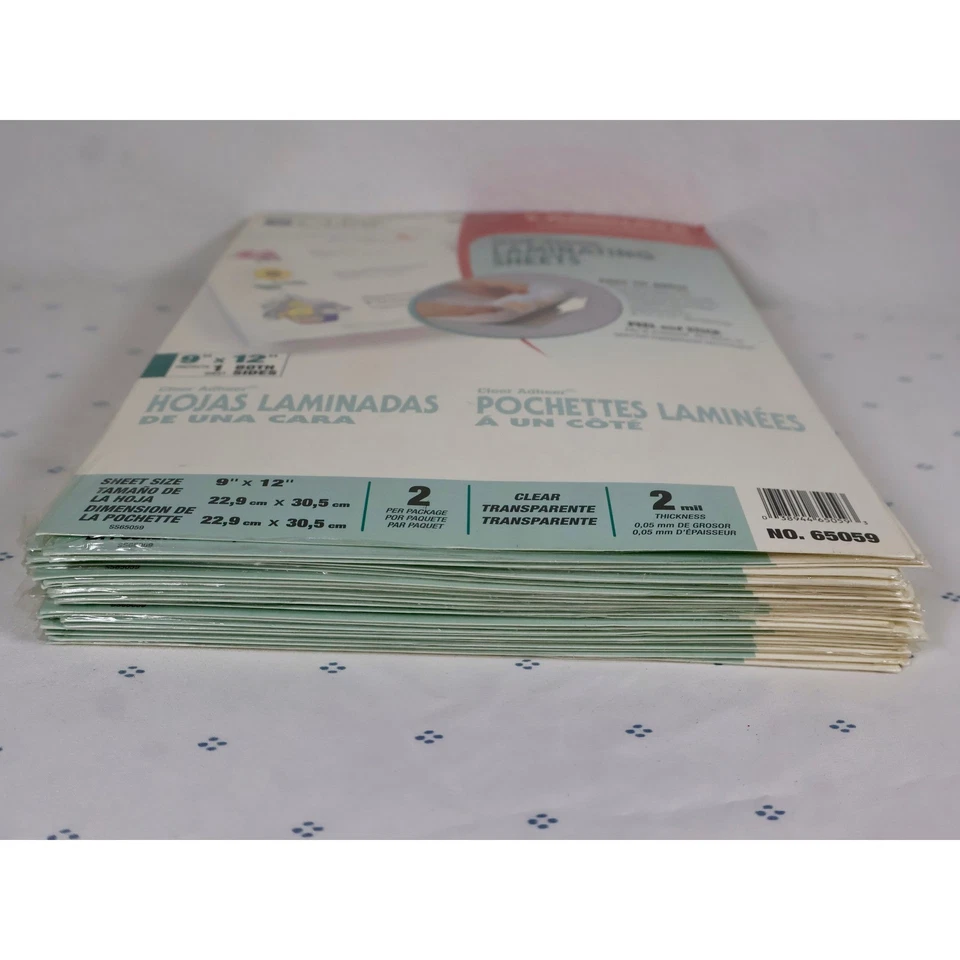 C-Line One-Sided Laminating Sheets 9 x 12 Inches 25 Packs of 2 Crafts Documents - Image 4 of 4