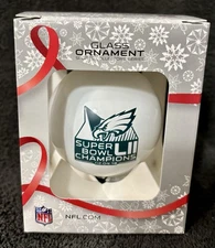 Philadelphia Eagles Super Bowl 52 LII CHAMPIONS CHAMPS CHRISTMAS ORNAMENT #3