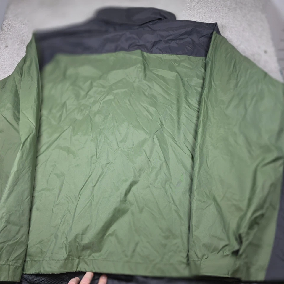 Columbia Glennaker Lake Rain Jacket Mens 4X Green Black Full Zip Hiking Comfort - Image 3 of 4