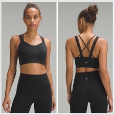 LULULEMON  Like a Cloud Longline Bra Light Support  D/ DD Cup Size 8