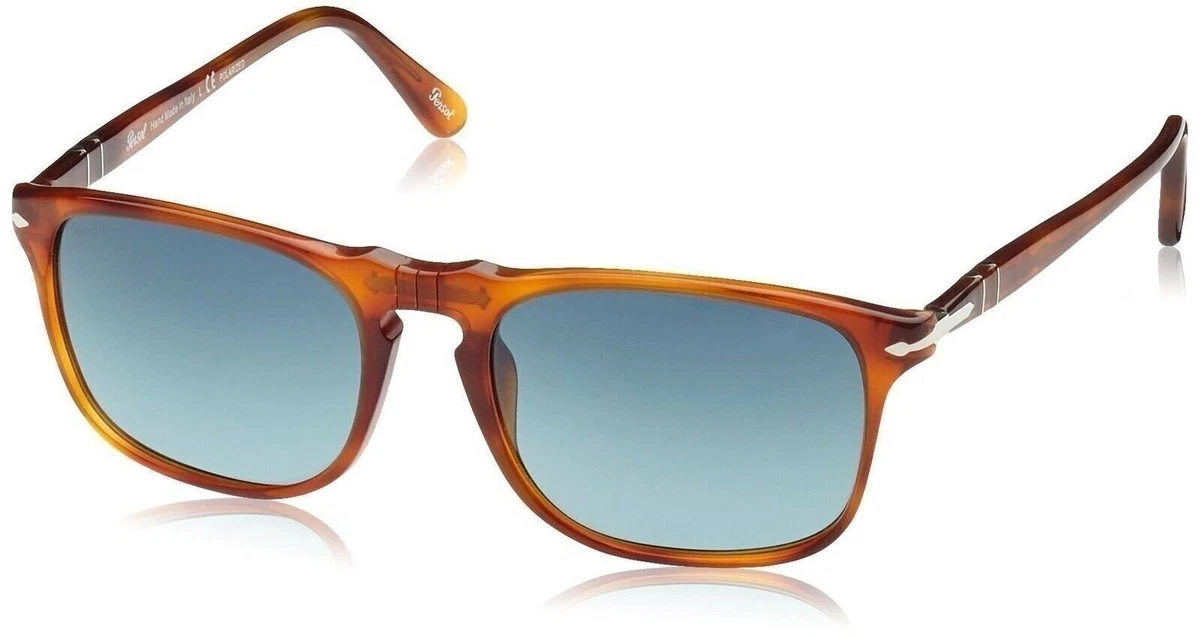Persol Unisex PO3059S 96/S3 54mm Land of Siena/Polarized Gradient Blue...