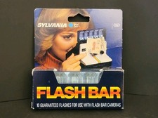 Sylvania Blue Dot Flash Bar for Camera Polaroid SX70 10 Flashes Vintage NOS
