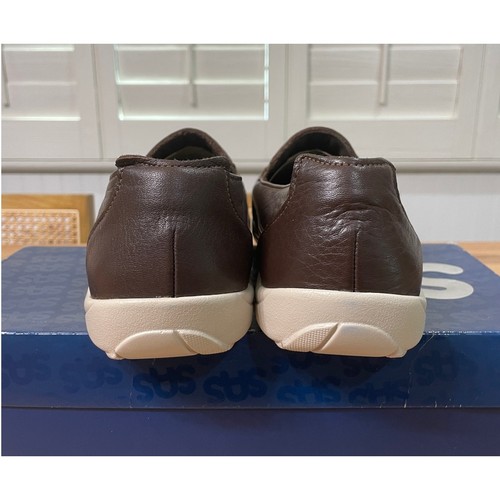 SAS Mens Weekender Oporto Slip On Loafer Brown Leather Size 12.5 Wide NIB - Picture 9 of 13