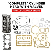 D1005 Complete Cylinder Head With Full Gasket Kit fits For Kubota D1005 Engine