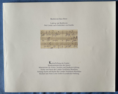Ludwig van Beethoven, Drei Lieder nach Gedichten von Goethe. Flohlied op. 75,Nr.