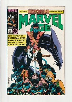 Marvel Age #31 (1985)   Nightcrawler Feature, Dave Cockrum Cover