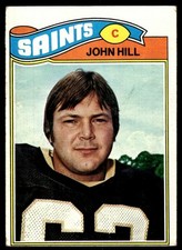 1977 Topps John Hill Rookie New Orleans Saints #117 MC