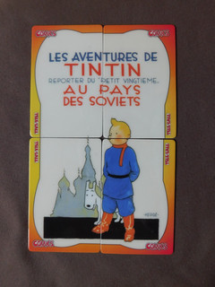 PUZZEL 4 Prepaid kaarten gebruikt USA KUIFJE / TINTIN opl 250