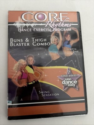Core Rhythms Buns Blaster Thigh Combo (DVD, 2 Disc) Jumpin Jive Swing Sensation