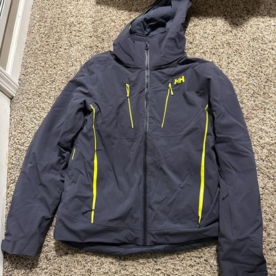 Men s Helly Hansen winter ski jacket size Medium blue grey